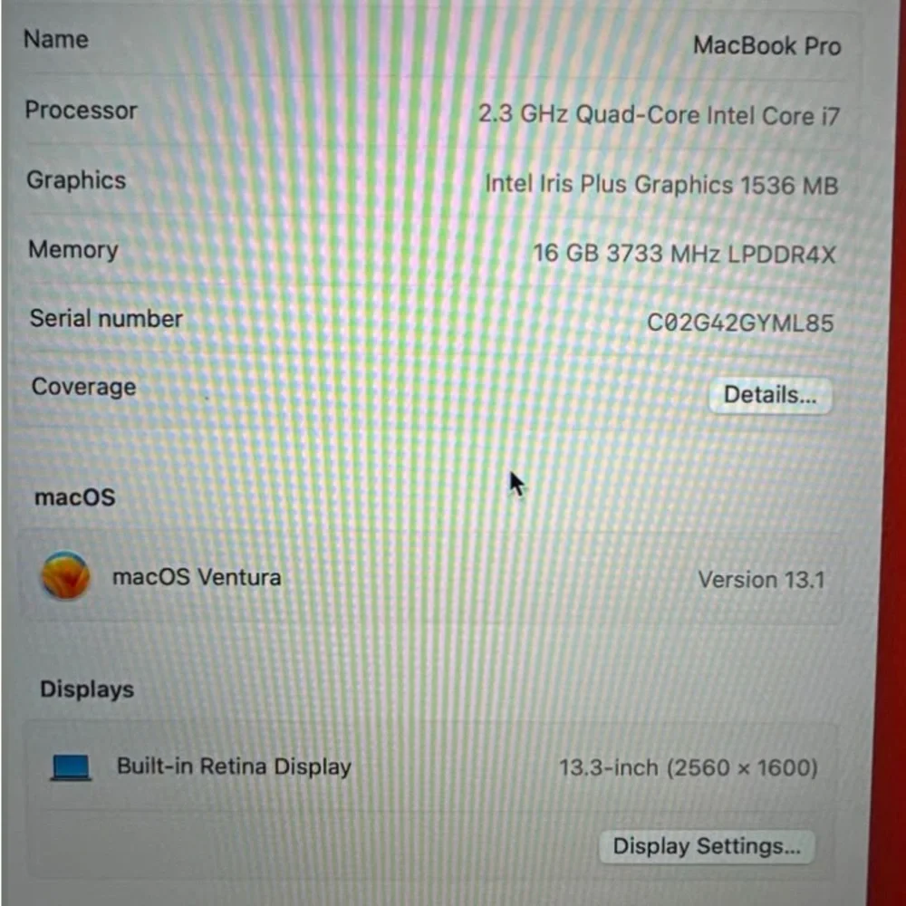 Apple MacBook Silver Laptop with Backlit Keyboard